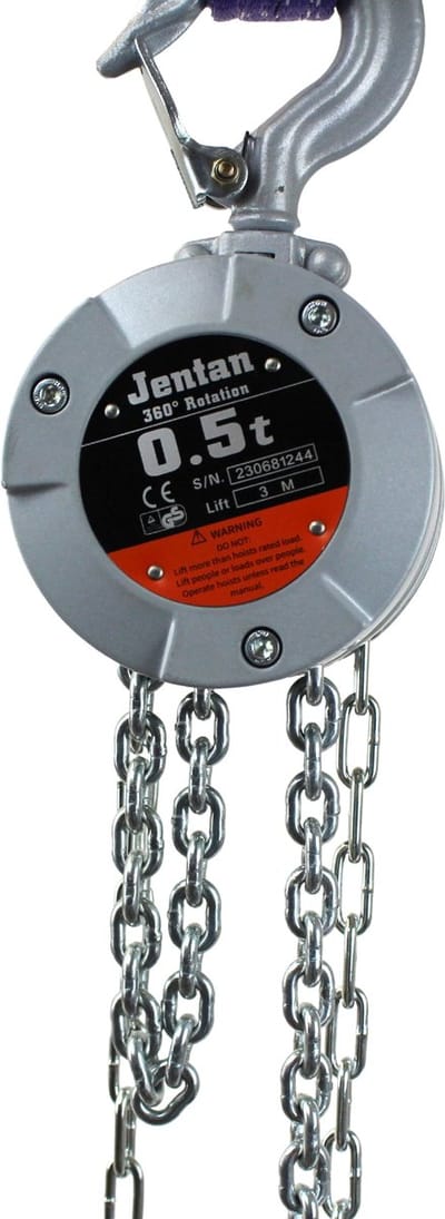 Jentan JTVX-0025 - Kettingtakel - Werklast 250KG - Hijshoogte 3M - Aluminium