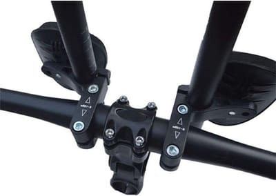 Aero Triathlon Handvatten voor Fietsen - Aluminium Clip-On Tri Bars met Armsteunen voor Racefietsen en Mountainbikes