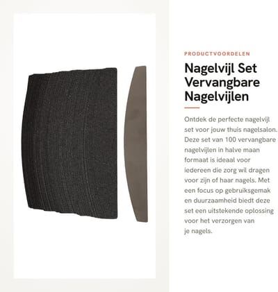 Dailygoods- Nagelvijl Set 100 Stuks - Halve Maan Nagelvijlen - Herbruikbare RVS Plinten - Voor Thuis Nagelsalon - Ideaal voor Acrylnagels