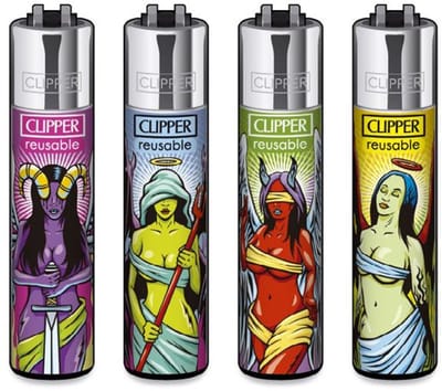 Clipper aansteker - ANGEL VS DEMONS - CP11 (4 stuks)