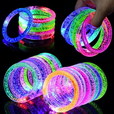 16 Stuks LED Lichtarmbanden, Flitsende Armbanden voor Feesten, Gloeiende Stick Armbanden, Verlichte Speelgoed voor Verjaardagsfeest, Cadeaus voor Kinderen en Volwassenen
