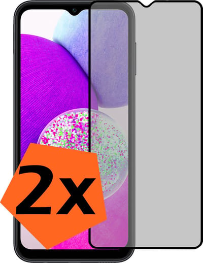 Screenprotector - 2 Stuks - Geschikt voor Samsung Galaxy A14 - Privacy Filter - Gehard Glas - Beschermglas - Tempered Glass - Screen Protector