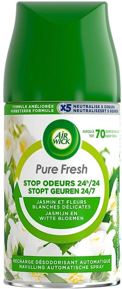 Air Wick Pure Fresh Luchtverfrisser - Pure Jasmijn en Witte Bloemen - Navulling - 250 ml