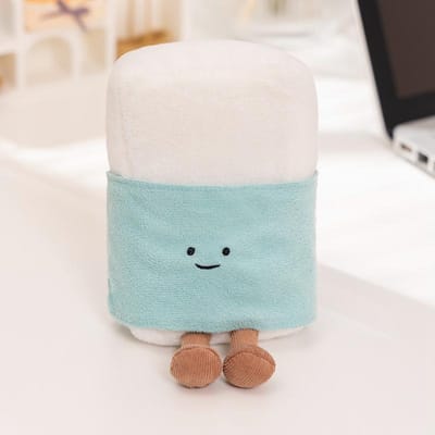 Kawaii Schrijfwaren Artikel Pluche Speelgoed Gevuld Humanoid Liniaal Boek Puntenslijper Gum Kussen Decoratie Cadeau