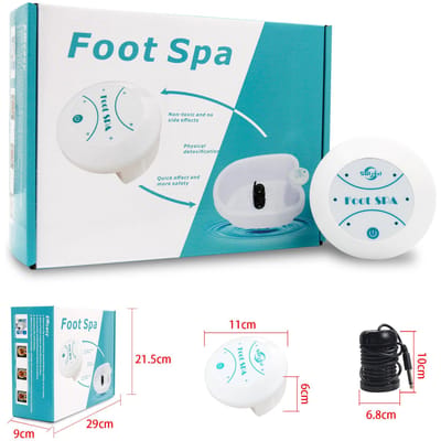 Detox Ion Elektrische Mini Voet Spa Bad Massagemachine Voetbad Reinig Voetspa Vibreer Whirlpool Verzorging Arrays Aqua Gezondheidstherapie EU Plug