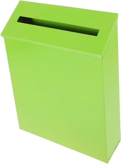 Wandmontage Brievenbus - Briefbox Suggestiedoos - Post Opbergen - Decoratieve Stijl - 29x21.5x6 cm - Lichtgroen
