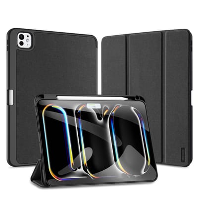 Dux Ducis - Tablet hoes geschikt voor Apple iPad Pro 11 (2025) / Apple iPad Pro 11 (2024) - 11 Inch - Domo Book Case - Auto Wake/Sleep functie - Zwart