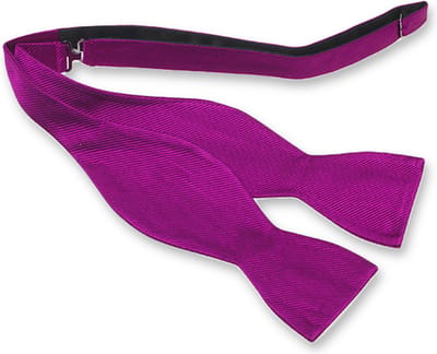 E.L. Cravatte Zelfstrikker Strik - Violet - 100% Zijde