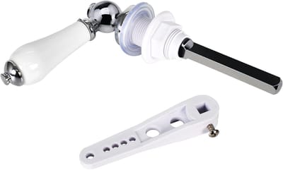 Vervangende toilet hendel voor keramische wastafel, verstelbare arm, en flush lever onderdelen voor optimale functionaliteit
