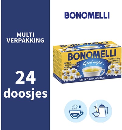 Bonomelli Kamillethee Buonanotte voordeelverpakking 24 x (18x1.5g)