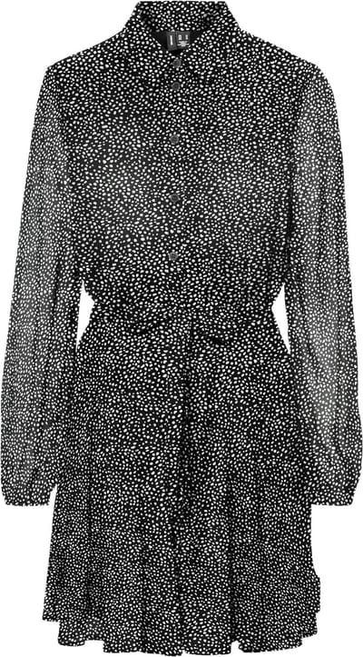 VERO MODA - VMHOLLY LS VOLUME SHORT DRESS WVN GA - Dames - Mini jurken