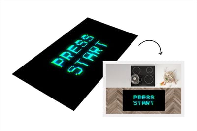 Keukenloper - Loper keuken - Gaming - Arcade - Start - 120x60 cm - Keukenloper vinyl