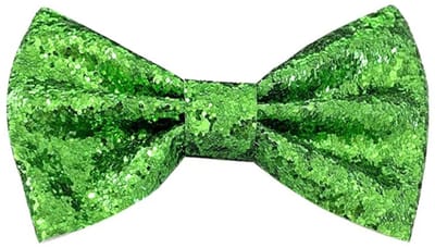 Sorprese Strik - Groen Glitter - Voorgestrikt - Vlinderstrik - Vlinderdas - Volwasennen