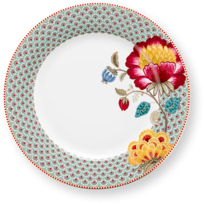 Pip Studio - Blooming Tales Fantasy Blue dinerbord - 26.5cm - Porselein