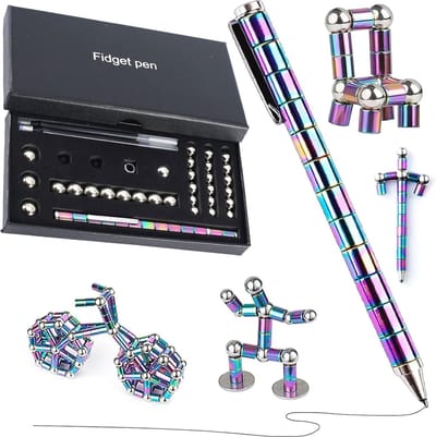 Multifunctionele Magnetische Balpen voor Ontspanning en Creativiteit - Perfect Cadeau voor Iedereen