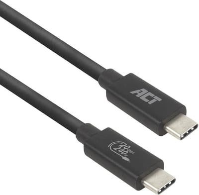 ACT USB4® 20Gbps 240W USB Type-C® kabel, USB-IF gecertificeerd, 2 meter AC7432