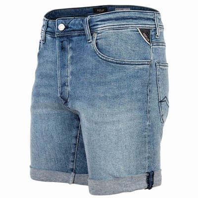 Replay Rbj.981 Short Jeans Heren - Broek - Lichtblauw - Maat 34