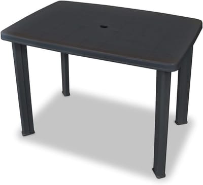 Tuintafel - Buitenmeubel - Terras Genot - Stijlvol Design - 70x100cm - Antraciet