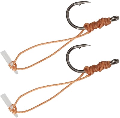 Dailygoods- Vissysteem 2pcs - Haak met weerhaak - Snelle installatie - Stevige constructie - Geschikt voor karpervissen - Natuurlijke presentatie van aas
