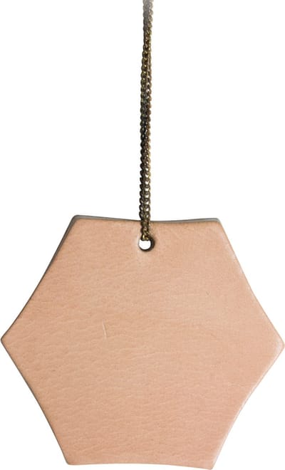 TAK Design Vinter Hanger Hexagon - Leer - 5 x 5 cm