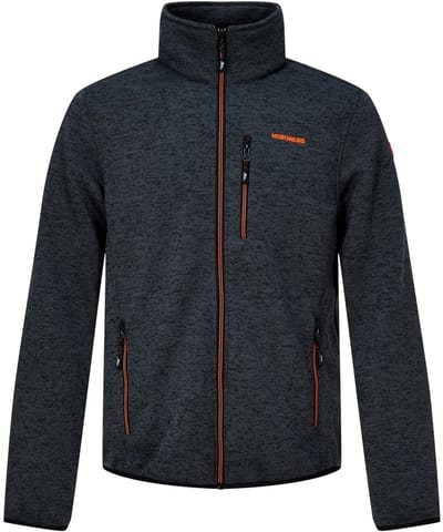 NORDBERG - Jan fleece - Fleece sweater met rits heren - Antraciet