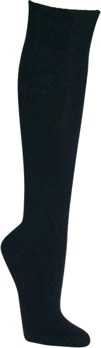 2 Paar unisex top kwaliteit katoenen kousen – naadloos – zonder elastiek – zwart – maat 35/38