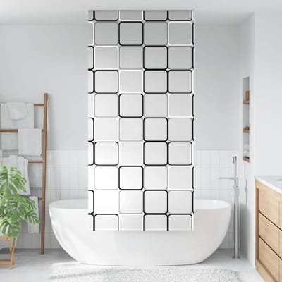 vidaXL - Doucherolgordijn - 110x240 - cm - stofbreedte - 106 - cm