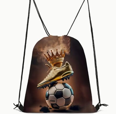 Voetbalschoen Rugzak | Voetbal met Kroon Rugzak | Rugzak Meisje | Rugzak Jongens | Mooie rugzakken met Voetbal | Kleine Gymtas | Waterdichte Zwemtas | Kinder Rugzak