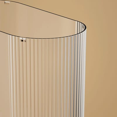 Transparant Aquarium Multifunctioneel Ecologisch Verdikt Desktop Schildpaddenterrarium voor Woonkamer Kantoor beige