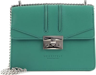 SEIDENFELT MANUFAKTUR Avondtas Schoudertas Roros Ocean green Groene