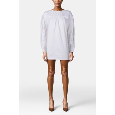 AllSaints Harlow Denim Dress White Maat: 34 | Mini Jurken Outlet | Dames | Wit