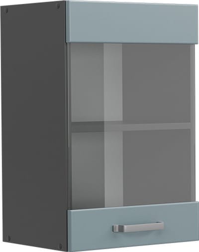 Vicco R-Line Glazen keukenkast – 40 cm Blauw-grijs
