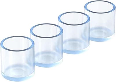 Meubelpootdoppen - Tafel stoelpoot - Vloer beschermen - Stil en antislip - 30mm - Transparant