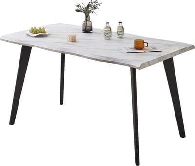 Eettafel Rechthoekig - Eettafel Keuken - Samen Eten - Stevig Houten Blad - 120 cm - Donkerbruin