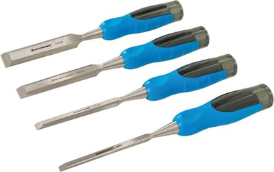 Silverline Houtbeitelset - Expertkwaliteit - Soft-grip - 4-delig - 6-25 mm