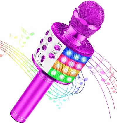 Karaokeset voor meisjes 4-12 jaar - kinderspeelgoed, bluetooth draadloze microfoon - kerstcadeaus
