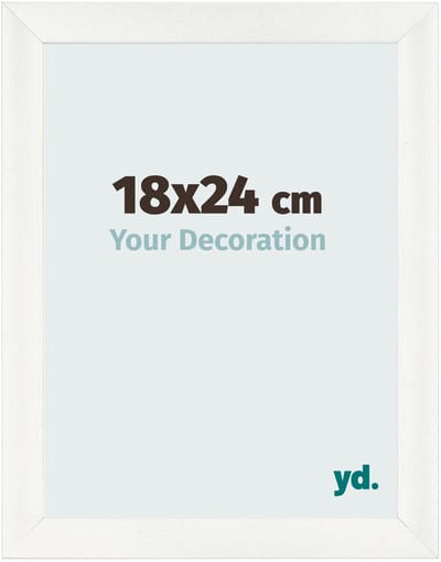 Your Decoration - Fotolijst 18x24 cm - MDF - Wit Geveegd - Pisa