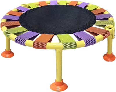 Opvouwbare Mini Trampoline - Indoor Springtoestel Fitness - Thuis Fitness Oefenen - Stille Antislip Voeten - 45 x 16 cm