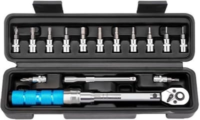 Momentsleutel Multitool Set - Onderhoud Tool - Mechanische Taken - Dubbele Schaal - 2-24 Nm - One Color