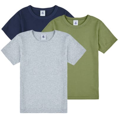 Petit Bateau  T-shirt Korte Mouw 3 TEE SHIRTS MC