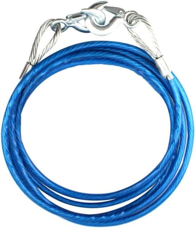 Auto Slepen Kabel - Sleep Touw - Noodgevallen Hulp - Zware Kwaliteit Staal - 5 Meter 7 Ton - Blauw