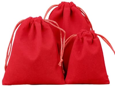Allecto - Fluwelen Sieradenzakjes - Cadeauzakjes voor Sieraden - 5 x 7 cm - Trekkoord - Kleine Stoffen Zakjes - Geschikt voor Feest en Bruiloft