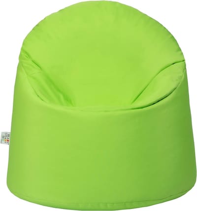 Zitzak voor kinderen, indoor beanbag, outdoor, zitkussen, gamingzitzak, waterdicht kindermeubel, comfortabel vloerkussen, ergonomisch design, zitzak met vulling (limoen)