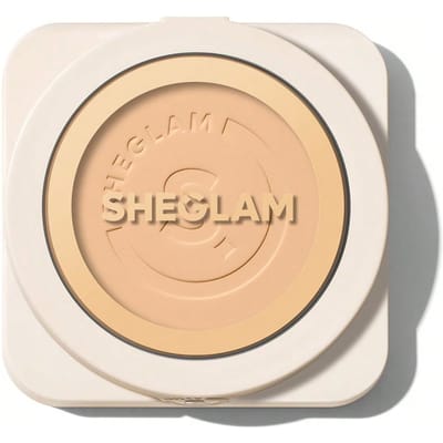 SHEGLAM Skin Focus Poeder Foundation, Hoge Dekking, Oliecontrole, Porieloos, Lichtgewicht Geperst Poeder Mat Finish