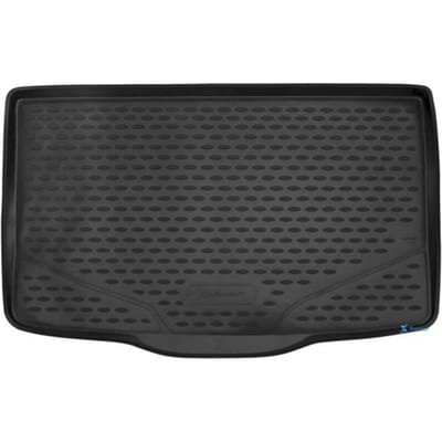 J&J AUTOMOTIVE | Tapis De Coffre Caoutchouc Premium Pour Fiat 500L depuis 2012 noir