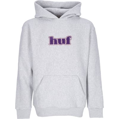 Madison Heavyweight Po Hoodie Heather grijze herenhoodie