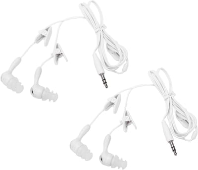Draadloze zwemoorbuds, IP68 waterdicht, geluidsisolatie, helder geluid, 1 meter kabel, draagbare oordopjes met 3 clips voor sport en zwemmen