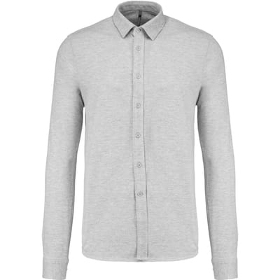 Kariban Piqué overhemd lange mouwen K508 - Oxford Grey - XL