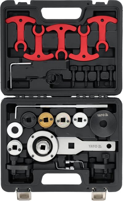 Professionele Distributie Timingset YT-060179 - 26-delig - VAG 1.8 & 2.0 TSI / TFSI (EA888) - Nokkenas & Krukas Blokkeergereedschap - Inclusief OEM-Gereedschappen