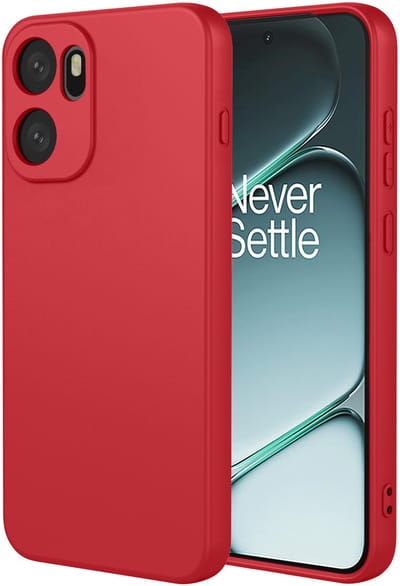 MobyDefend Hoesje - Geschikt voor OnePlus 15R - Matte Siliconen Backcover - Framboosrood